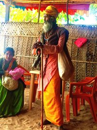 Full length of man standing outdoors