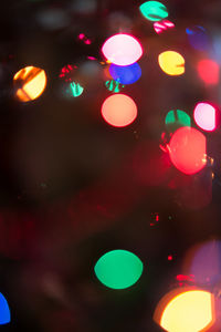 Defocused lights at night