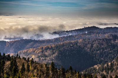 Panoramic view of landscape against sky