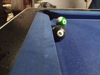 Close-up of balls on table