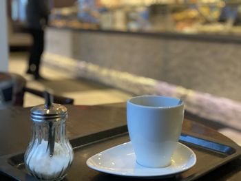 Close-up of coffee on table
