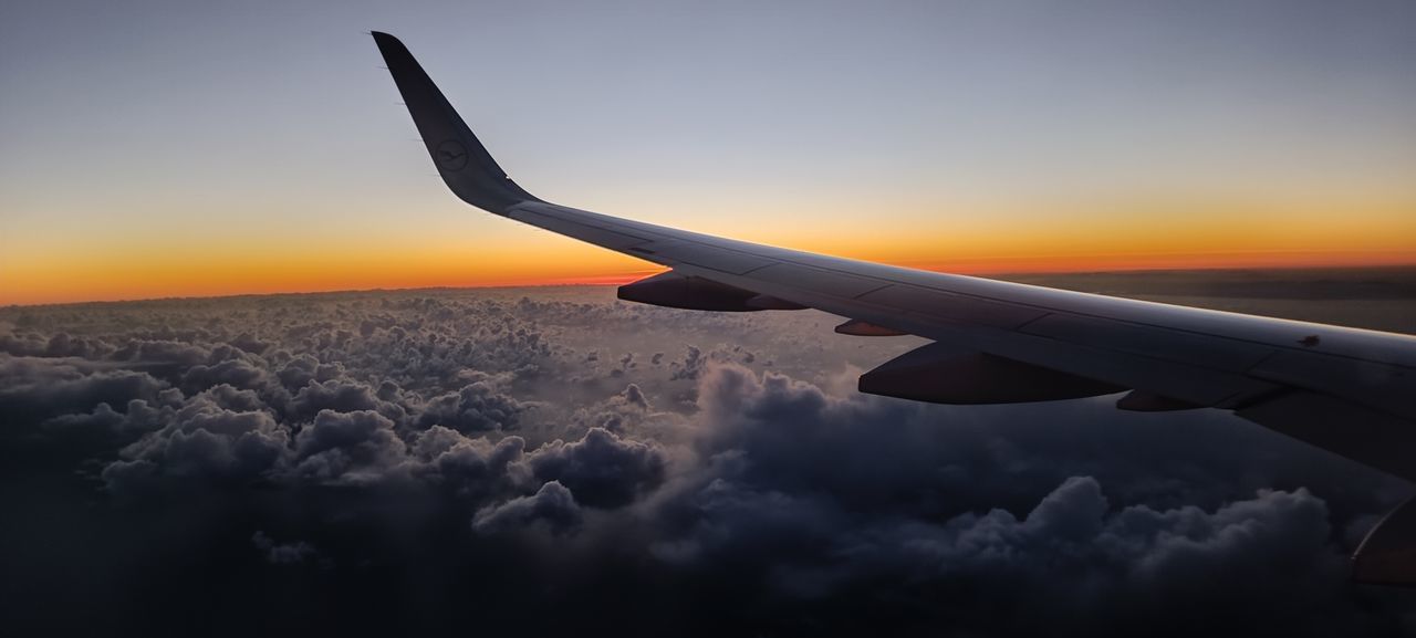 Plane View Clouds & Sky Lufthansa Journey Sunset First Eyeem Photo