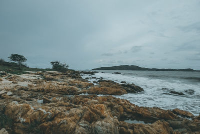 Scenic view of sea against sky