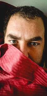 Close-up portrait of young man