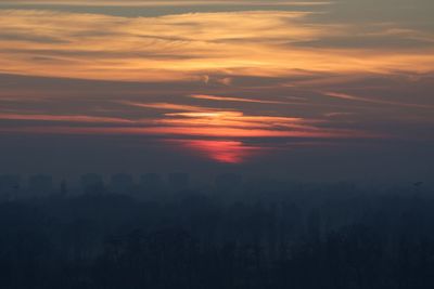 Scenic view of sky during sunset