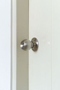 Close-up of door handle