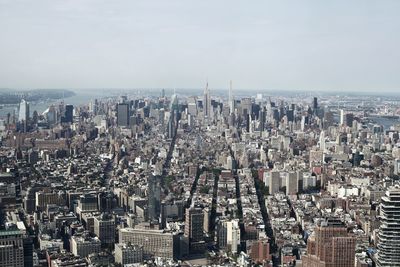 High angle view of cityscape