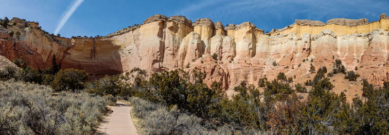 Panoramic view of rock formations