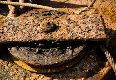 Close-up of rusty metal