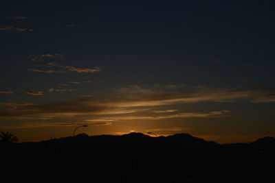 Scenic view of sky during sunset