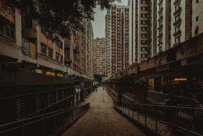 Street amidst buildings in city