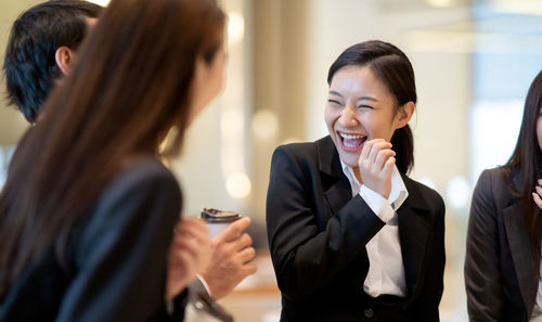 Young woman smiling