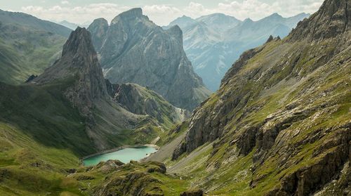 Scenic view of mountains