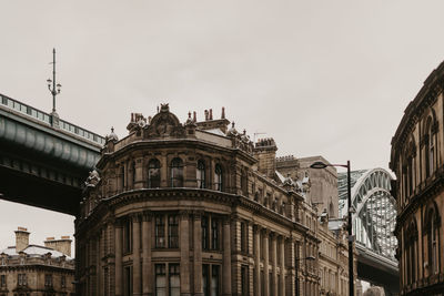 Low angle view of buildings in city