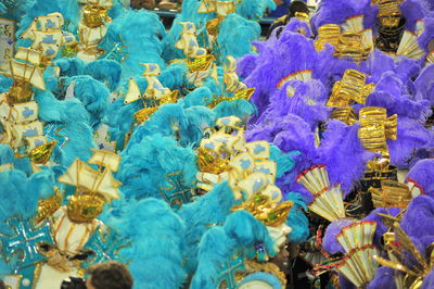 Full frame shot of performers on street during carnival