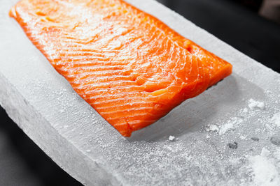 Close-up of food on table