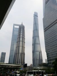 Low angle view of modern office building