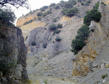 Scenic view of rock formation