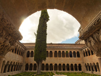 Low angle view of historical building against sky