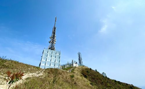 Low angle view of tower against sky