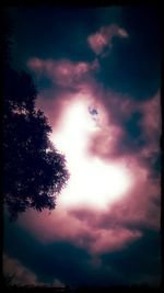 Low angle view of cloudy sky