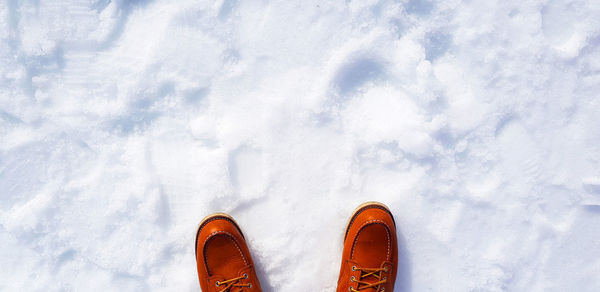 Foots on snow