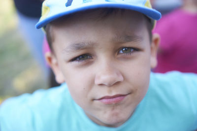 Close-up portrait of boy