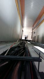 Interior of empty road