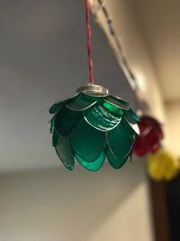 Close-up of christmas decoration hanging