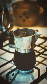 Close-up of coffee in kitchen