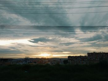 Scenic view of dramatic sky during sunset