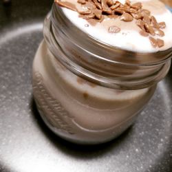 Close-up of ice cream on table