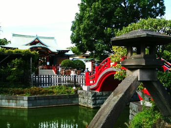 Built structure in park against sky