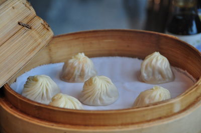 Close-up of food on table