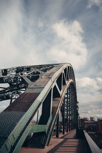 Low angle view of bridge against sky