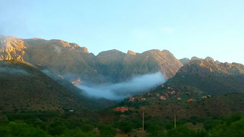 Scenic view of mountains