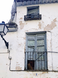 Low angle view of old building