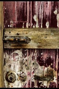 Close-up of wooden door