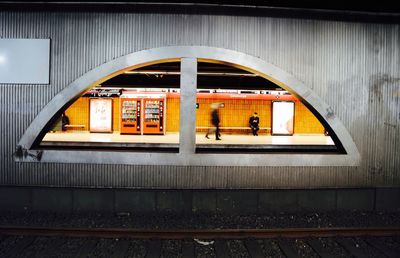 Railroad station platform