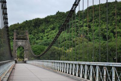 Footbridge over river