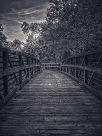 Footbridge over river