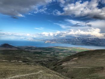 Scenic view of landscape against sky