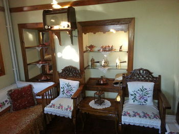 Table and chairs at home