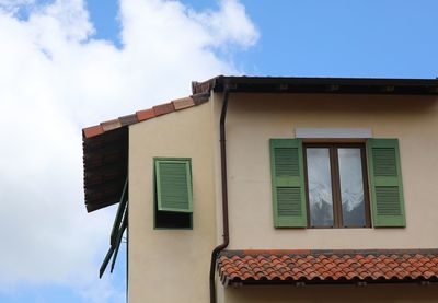 Low angle view of building against sky