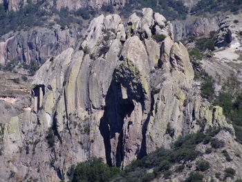 Scenic view of rocky mountains