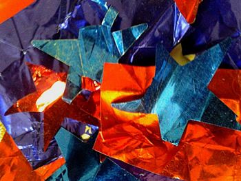 Close-up of colorful wall