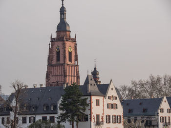 View of buildings in city against sky