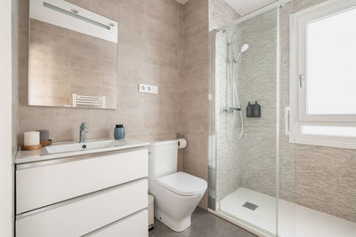 Interior of bathroom