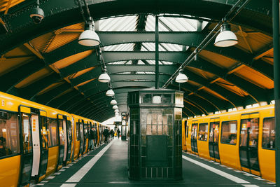 Interior of train station