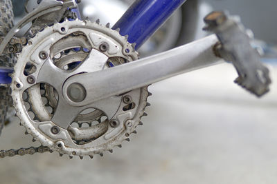 Close-up of bicycle gear